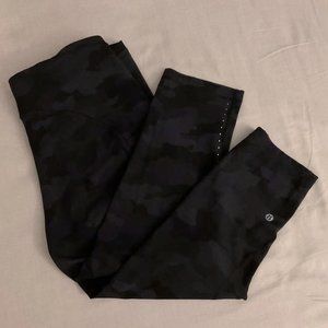 Lululemon Swift Speed High-Rise Crop 21" Heritage 365 Camo Deep Coal Multi